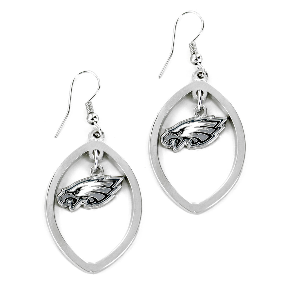 WHOLESALE PHILADELPHIA EAGLES FOOTBALL CUTOUT EARRING