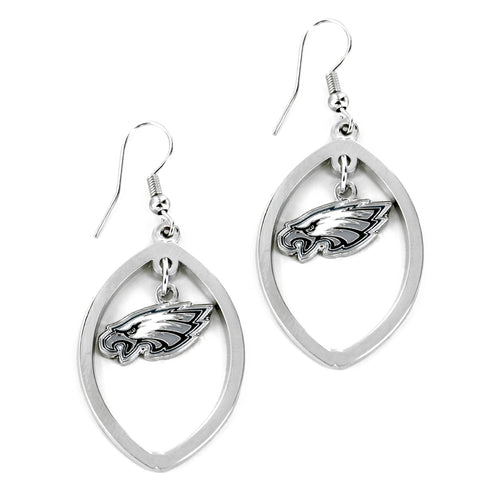 WHOLESALE PHILADELPHIA EAGLES FOOTBALL CUTOUT EARRING