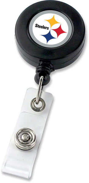 WHOLESALE PITTSBURGH STEELERS (BLACK) BADGE REEL (NE)
