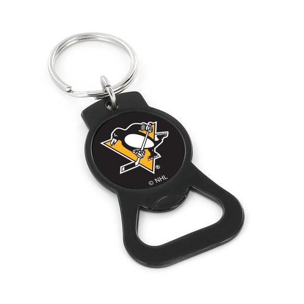 WHOLESALE PITTSBURGH PENGUINS (BLACK) BOTTLE OPENER KEYCHAIN