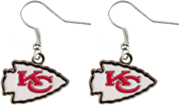 WHOLESALE KANSAS CITY CHIEFS LOGO DANGLER EARRINGS