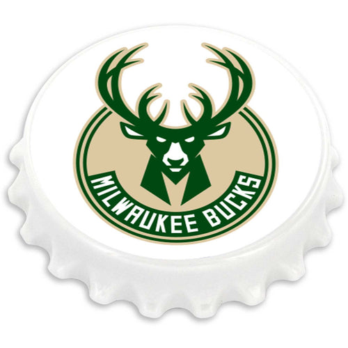 MILWAUKEE BUCKS  BOTTLE CAP BOTTLE OPENER MAGNET