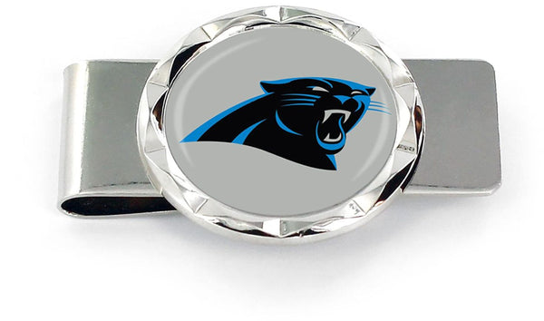 WHOLESALE CAROLINA PANTHERS DIAMOND CUT MONEY CLIP
