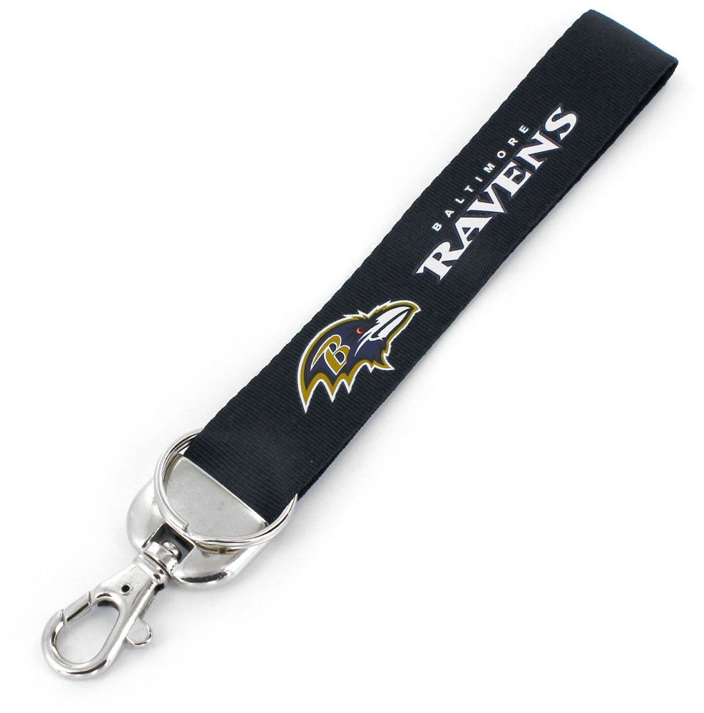 WHOLESALE BALTIMORE RAVENS DELUXE WRISTLET KEYCHAIN