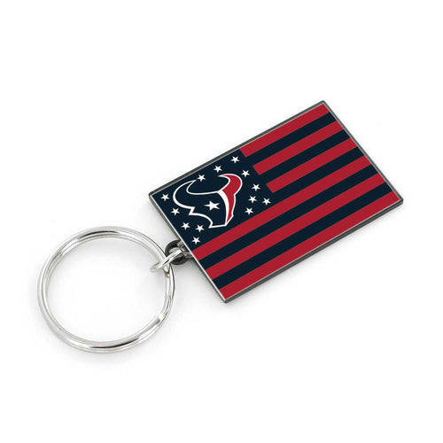 WHOLESALE HOUSTON TEXANS AMERICANA FLAG KEYCHAIN