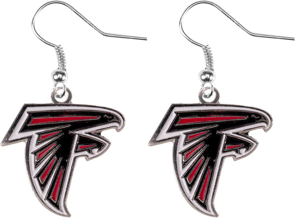 WHOLESALE ATLANTA FALCONS LOGO DANGLER EARRINGS