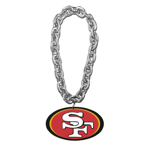 WHOLESALE SAN FRANCISCO 49ERS (SILVER) FAN CHAIN