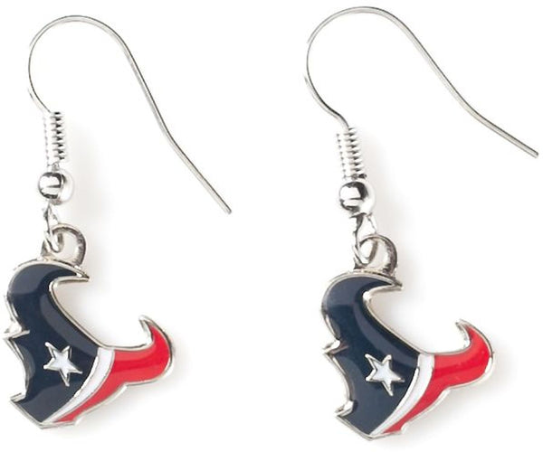 WHOLESALE HOUSTON TEXANS LOGO DANGLER EARRINGS