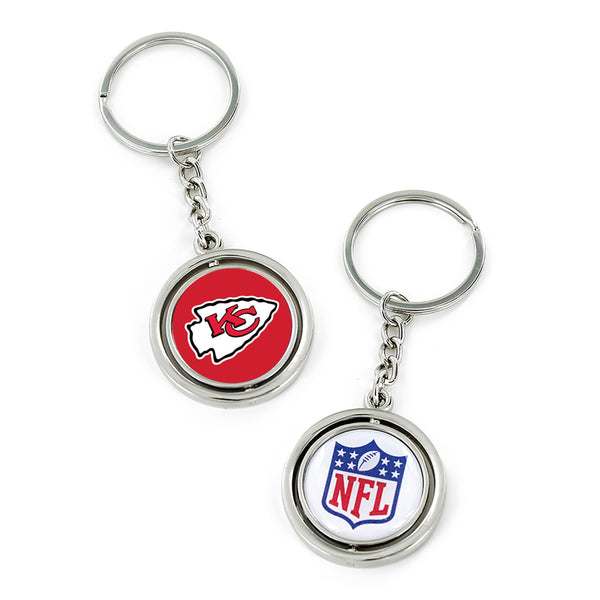 KANSAS CITY CHIEFS SPINNING KEYCHAIN