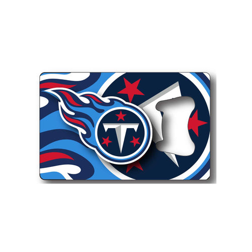 WHOLESALE TENNESSEE TITANS CREDIT CARD BOTTLE OPENER MAGNET