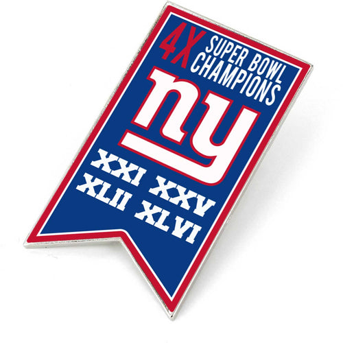 NEW YORK GIANTS CHAMPIONSHIP BANNER PIN (SP)
