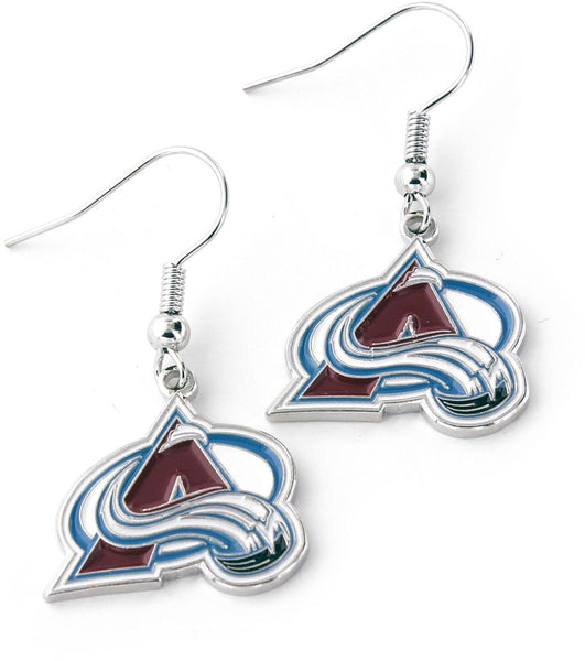 WHOLESALE COLORADO AVALANCHE DANGLER EARRINGS