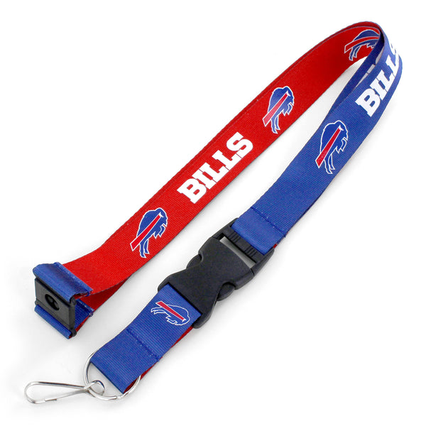 WHOLESALE BUFFALO BILLS (BLUE/RED) REVERSIBLE LANYARD