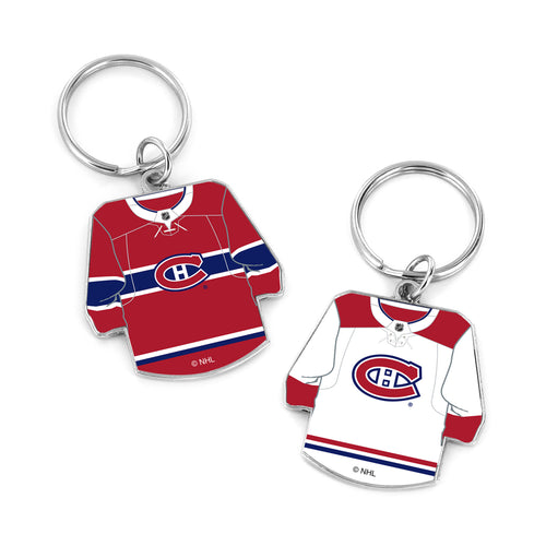 MONTREAL CANADIENS REVERSIBLE HOME/AWAY JERSEY KEYCHAIN