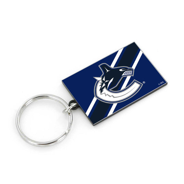 WHOLESALE VANCOUVER CANUCKS STRIPED KEYCHAIN