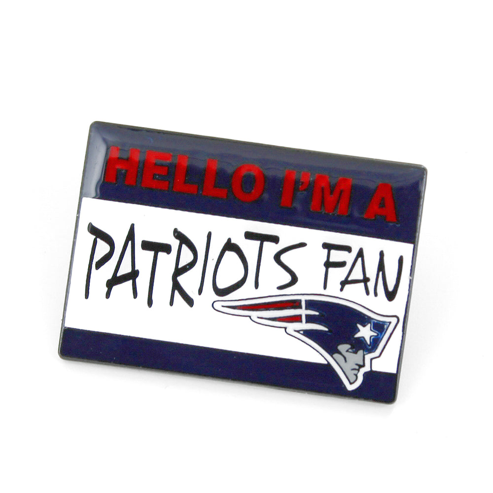 NEW ENGLAND PATRIOTS NAME TAG PIN
