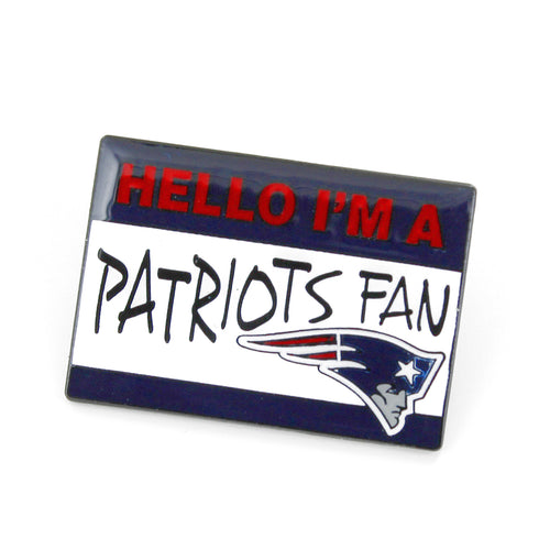 NEW ENGLAND PATRIOTS NAME TAG PIN