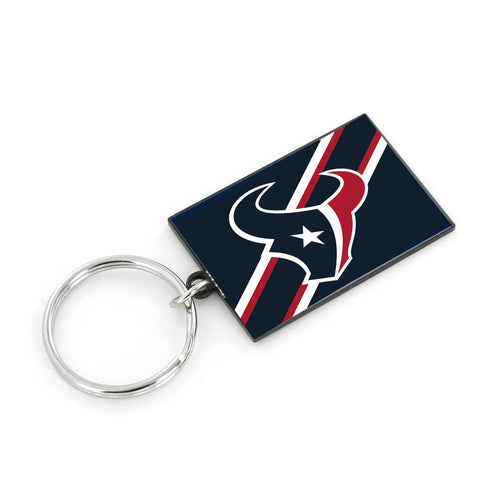 WHOLESALE HOUSTON TEXANS STRIPED KEYCHAIN