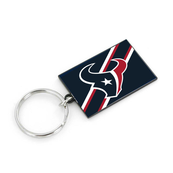 WHOLESALE HOUSTON TEXANS STRIPED KEYCHAIN