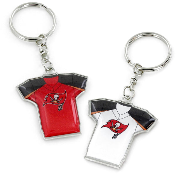 WHOLESALE TAMPA BAY BUCCANEERS REVERSIBLE HOME/AWAY JERSEY KEYCHAIN