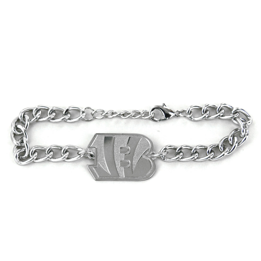 WHOLESALE CINCINNATI BENGALS CHAIN LINK LOGO BRACELET