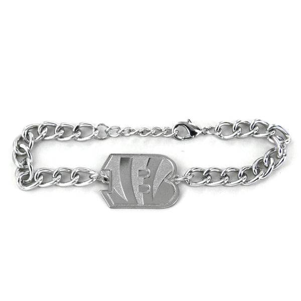 WHOLESALE CINCINNATI BENGALS CHAIN LINK LOGO BRACELET
