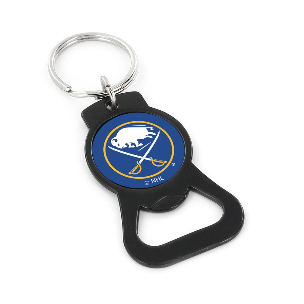 WHOLESALE BUFFALO SABRES (BLACK) BOTTLE OPENER KEYCHAIN