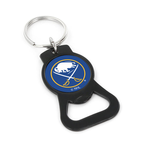 WHOLESALE BUFFALO SABRES (BLACK) BOTTLE OPENER KEYCHAIN
