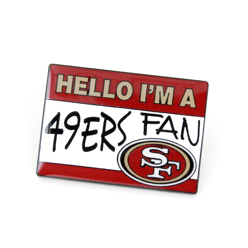 WHOLESALE SAN FRANCISCO 49ERS NAME TAG PIN