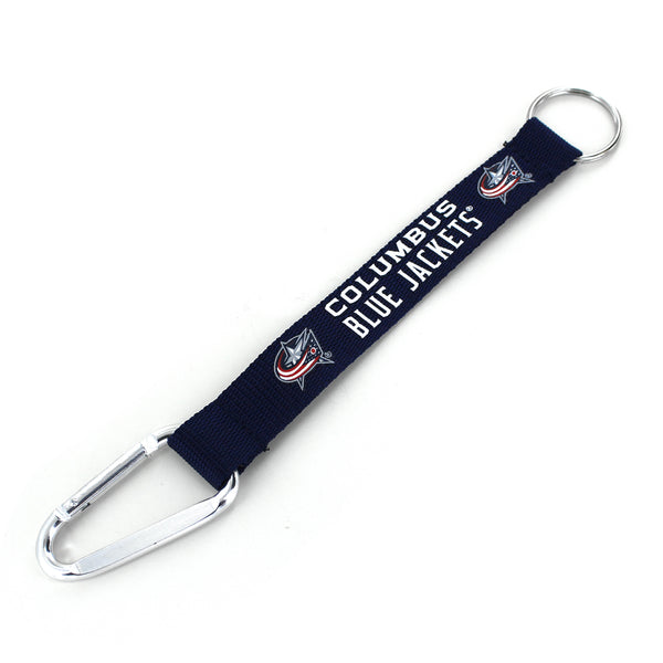 WHOLESALE COLUMBUS BLUE JACKETS CARABINER LANYARD KEYCHAIN