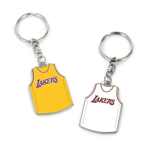 WHOLESALE LOS ANGELES LAKERS REVERSIBLE HOME/AWAY JERSEY KEYCHAIN
