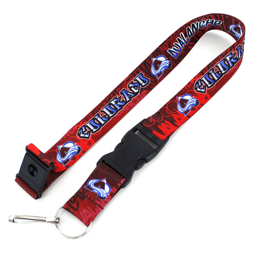 WHOLESALE COLORADO AVALANCHE GRAFFITI LANYARD