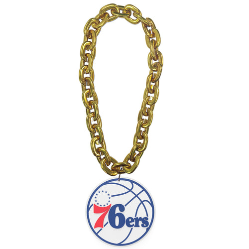 WHOLESALE PHILADELPHIA 76ERS (GOLD) FAN CHAIN