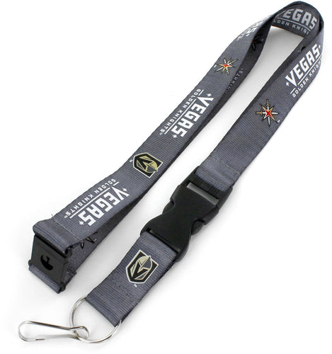 WHOLESALE LAS VEGAS GOLDEN KNIGHTS (CHARCOAL) TEAM LANYARD