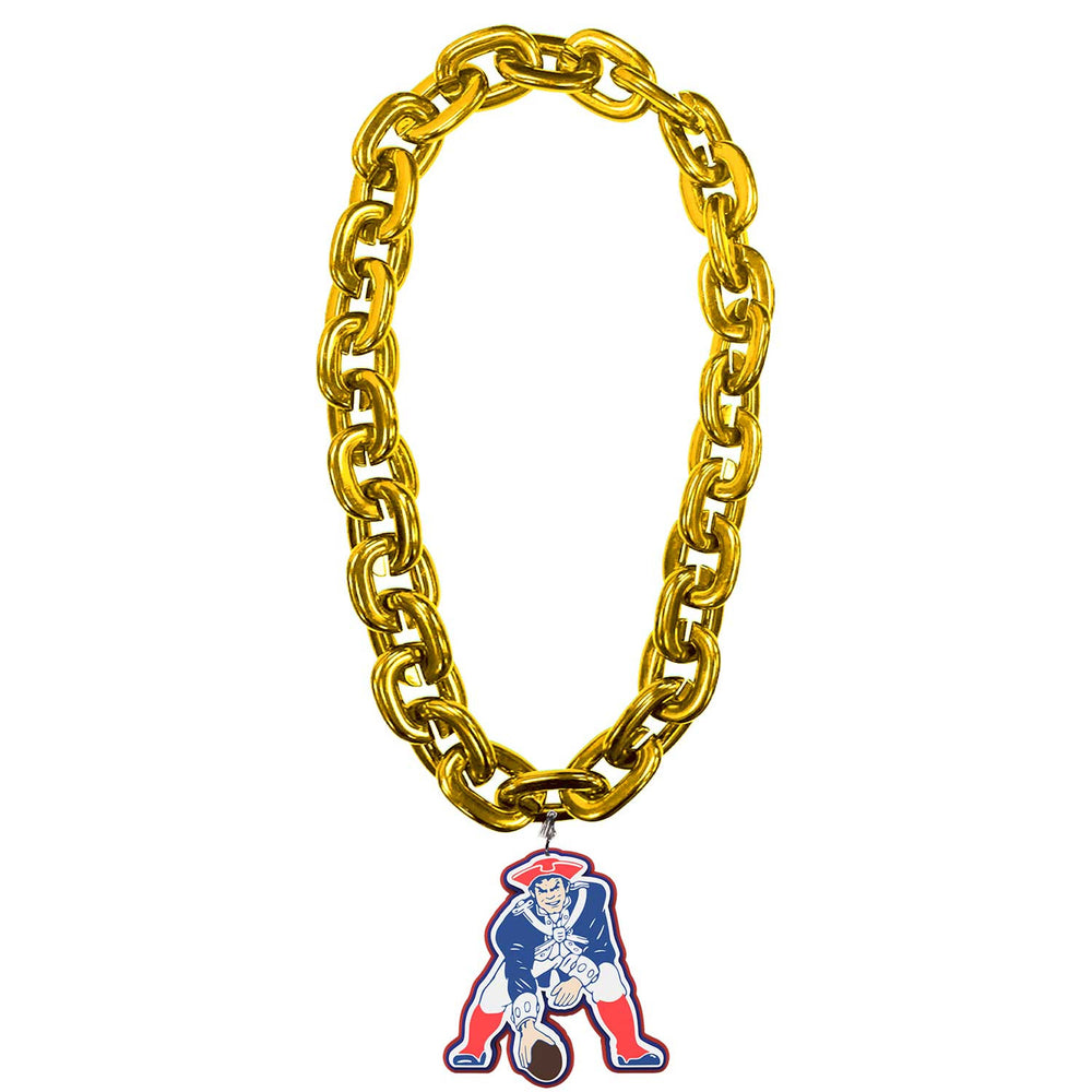 WHOLESALE NEW ENGLAND PATRIOTS THROWBACK (GOLD) FAN CHAIN