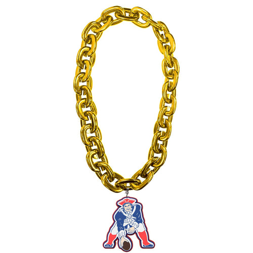WHOLESALE NEW ENGLAND PATRIOTS THROWBACK (GOLD) FAN CHAIN