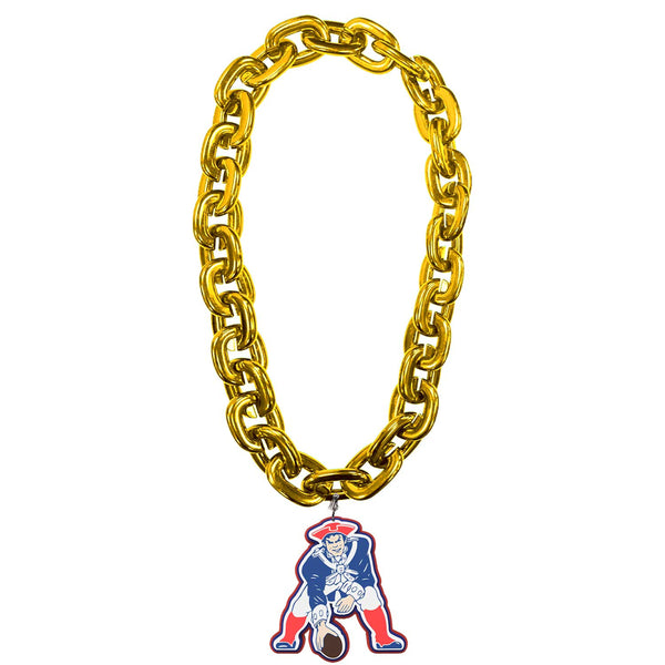 WHOLESALE NEW ENGLAND PATRIOTS THROWBACK (GOLD) FAN CHAIN