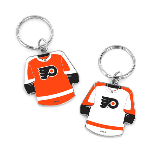 WHOLESALE PHILADELPHIA FLYERS REVERSIBLE HOME/AWAY JERSEY KEYCHAIN
