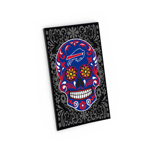 BUFFALO BILLS SUGAR SKULL PATTERN MAGNET