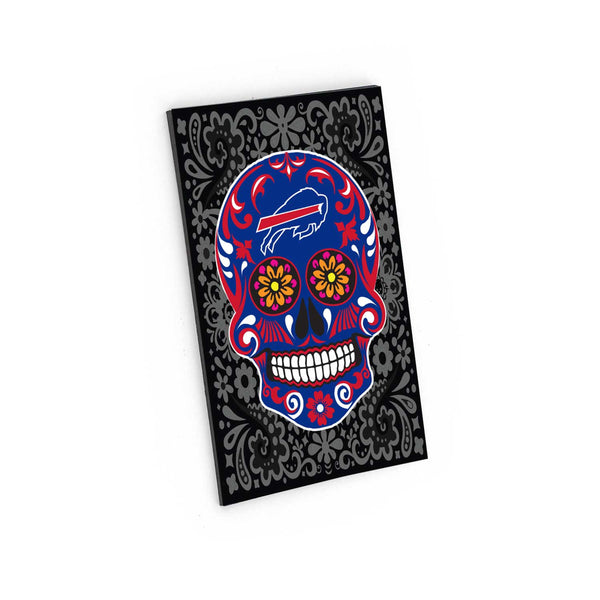 BUFFALO BILLS SUGAR SKULL PATTERN MAGNET