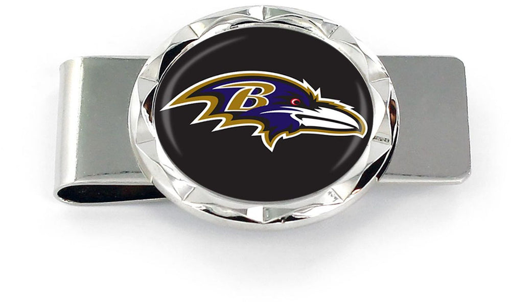 WHOLESALE BALTIMORE RAVENS DIAMOND CUT MONEY CLIP