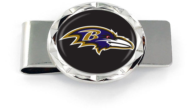 WHOLESALE BALTIMORE RAVENS DIAMOND CUT MONEY CLIP