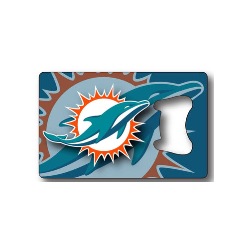 WHOLESALE MIAMI DOLPHINS CREDIT CARD BOTTLE OPENER MAGNET