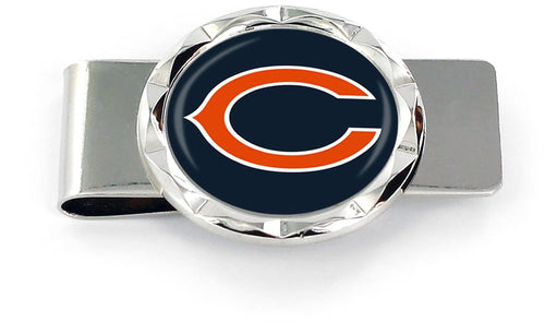 WHOLESALE CHICAGO BEARS DIAMOND CUT MONEY CLIP