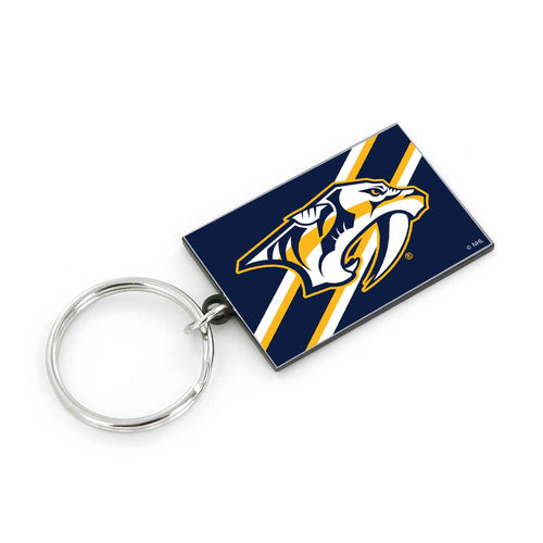 WHOLESALE NASHVILLE PREDATORS STRIPED KEYCHAIN