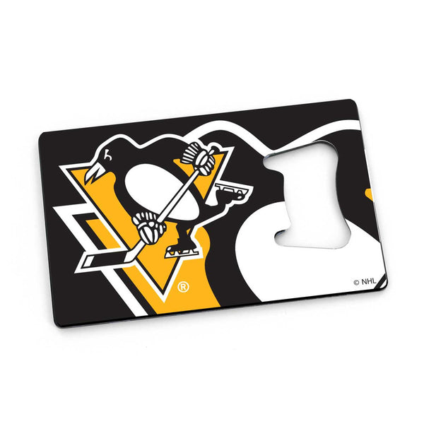 WHOLESALE PITTSBURGH PENGUINS CREDIT CARD BOTTLE OPENER MAGNET