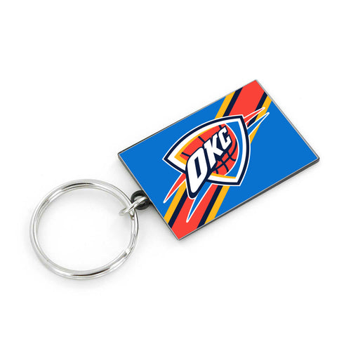 WHOLESALE OKLAHOMA CITY THUNDER STRIPED KEYCHAIN