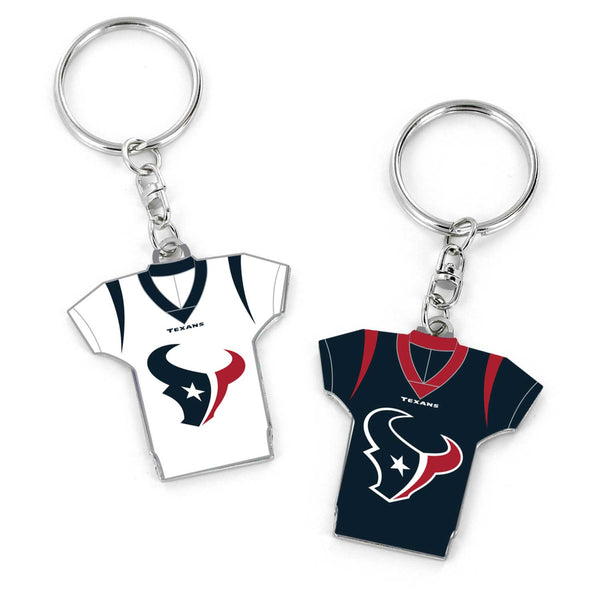 WHOLESALE HOUSTON TEXANS REVERSIBLE HOME/AWAY JERSEY KEYCHAIN