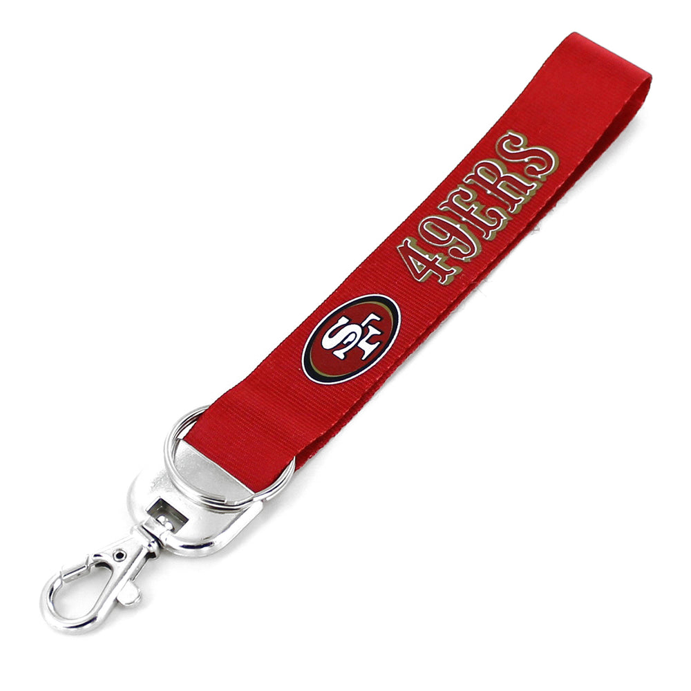 WHOLESALE SAN FRANCISCO 49ERS DELUXE WRISTLET KEYCHAIN