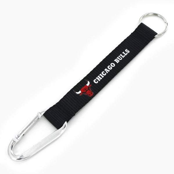 WHOLESALE CHICAGO BULLS (BLACK) CARABINER LANYARD KEYCHAIN